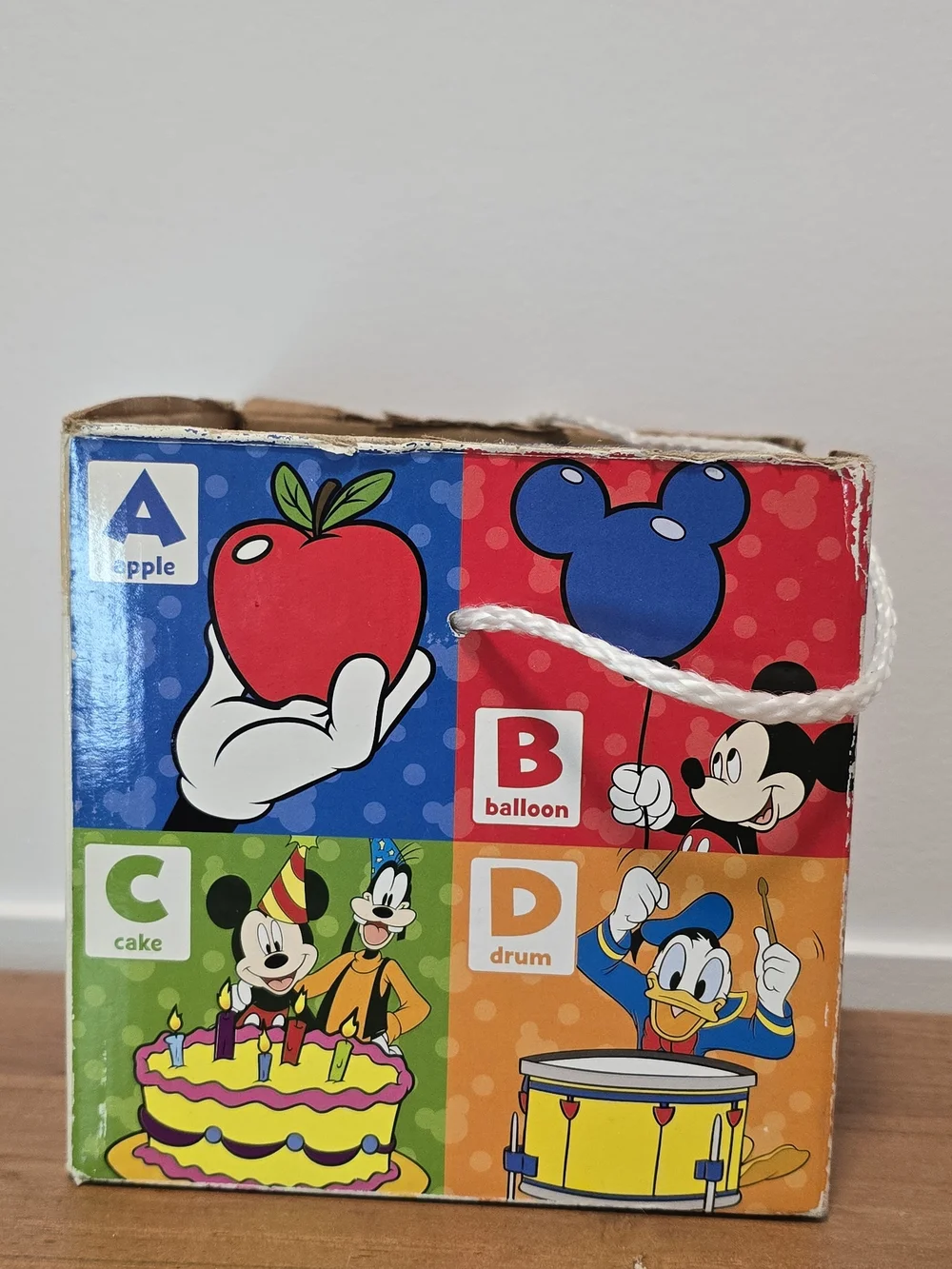 Melissa & Doug Mickey Alphabet Block Bag - Regular Wear See Pictures.